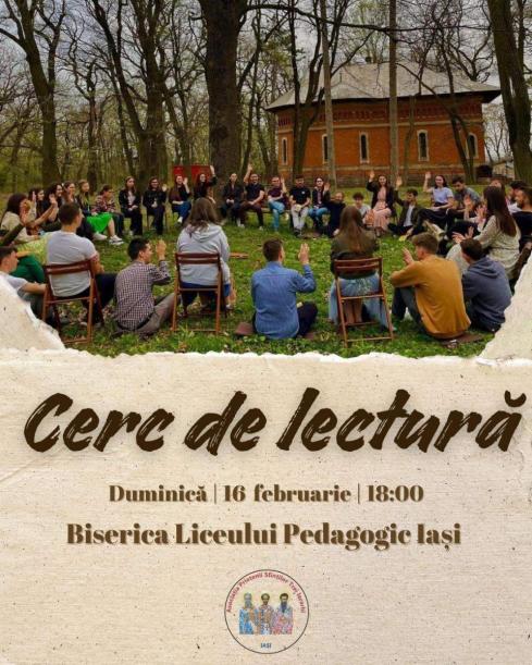 Cerc de lectură la biserica Liceului Pedagogic Iași